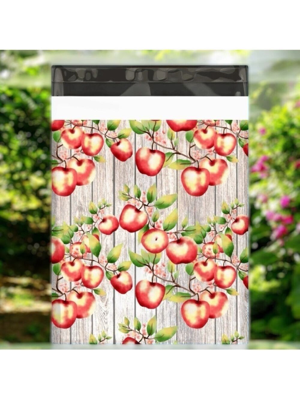 25 10X13 Poly Mailers Apple and Blossoms, Shipping Envelopes PRICE IS FIRM - Picture 4 of 8